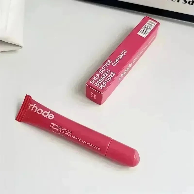 Moisturizing Lip Oil Gloss - Original Lip Balm for Hydration, Plumping, and Exfoliation in Pink