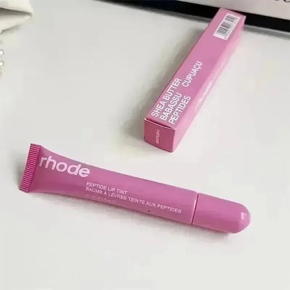 Moisturizing Lip Oil Gloss - Original Lip Balm for Hydration, Plumping, and Exfoliation in Pink